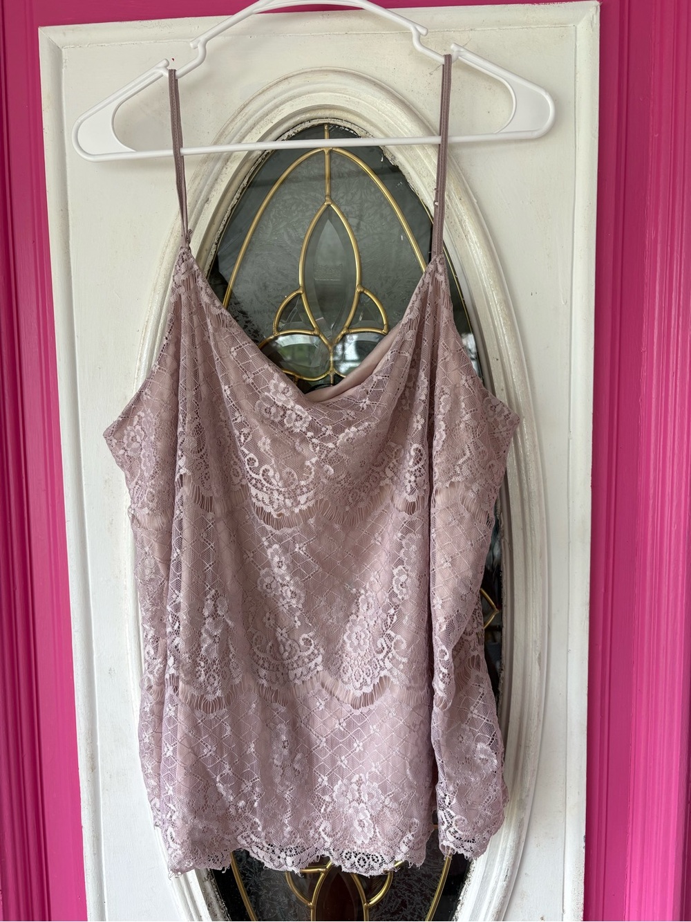 Maurices Dusty Mauve Lace Cami Top - Picture 4 of 4